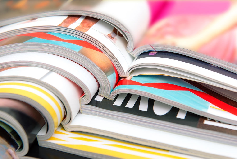Stapel Zeitschriften